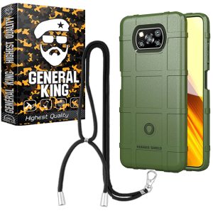 کاور ژنرال کینگ مدل Y-NO برای گوشی شیائومی Poco X3 / Poco X3 NFC / Poco X3 Pro به همراه بندآویز